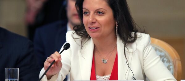 Editora-chefe do RT e da Sputnik, Margarita Simonyan no Terceiro Fórum de Mídia China-Rússia, Moscou - Sputnik Brasil