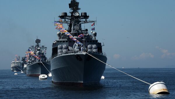Navio antisubmarino russo Admiral Vinogradov - Sputnik Brasil