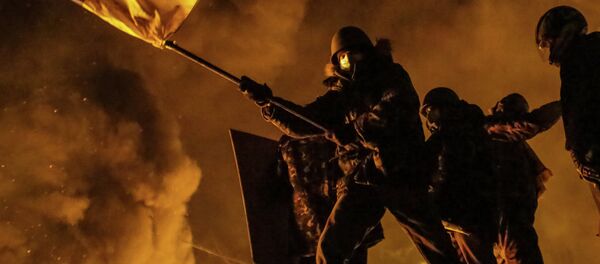 Confrontos em Kiev em 2014 Confrontos em Kiev em 2014 - Sputnik Brasil