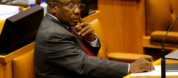 Cyril Ramaphosa, presidente da África do Sul - Sputnik Brasil