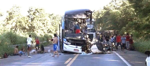 Acidente ônibus em Goiás - Sputnik Brasil