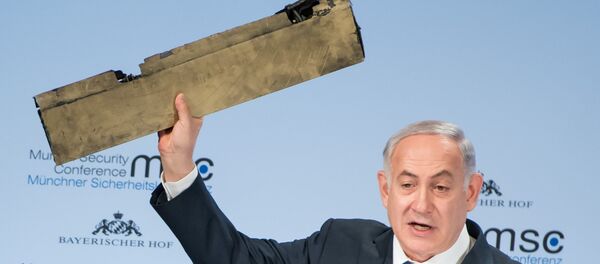 Netanyahu discursa durante a Conferência de Segurança de Munique, em 18 de fevereiro de 2018 - Sputnik Brasil