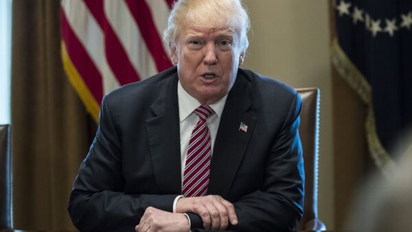 Donald Trump na casa Branca, em janeiro de 2018. - Sputnik Brasil