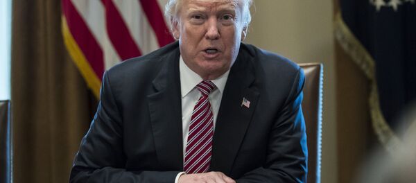 Donald Trump na casa Branca, em janeiro de 2018. - Sputnik Brasil