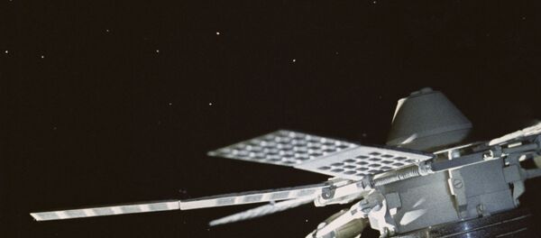 Satélite soviético de telecomunicações Molniya-1 (imagem do filme Ponte Espacial) Satélite soviético de telecomunicações Molniya-1 (imagem do filme Ponte Espacial) - Sputnik Brasil