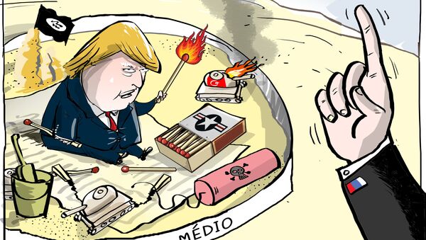 Não, não, não, Trump! Está na hora de parar de brincar na Síria! - Sputnik Brasil