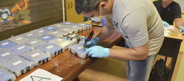 Cocaína apreendida na Embaixada da Rússia em Buenos Aires durante operação conjunta dos serviços de segurança russo e argentino - Sputnik Brasil