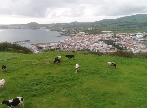 Área onde fica a base militar norte-americana nos Açores - Sputnik Brasil