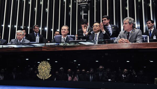 Primeiro-ministro da China, Li Keqiang, em visita ao Congresso Nacional - Sputnik Brasil