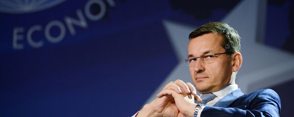 Primeiro-ministro polonês Mateusz Morawiecki Primeiro-ministro polonês Mateusz Morawiecki - Sputnik Brasil