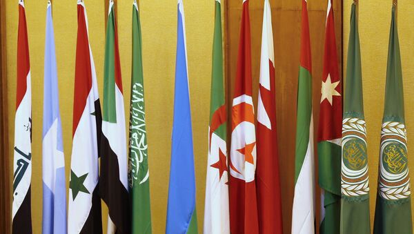 Bandeira dos países da Liga Árabe - Sputnik Brasil