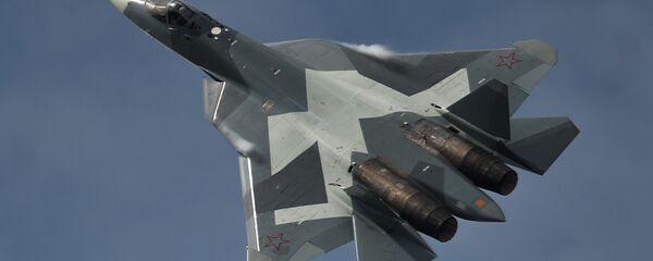 Caça russo da quinta geração Su-57 - Sputnik Brasil