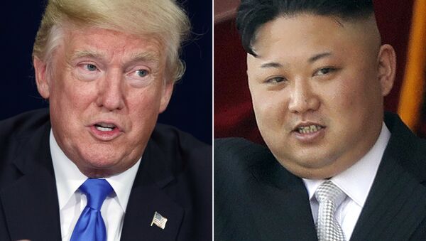 O presidente Donald Trump e líder norte-coreano Kim Jong Un - Sputnik Brasil