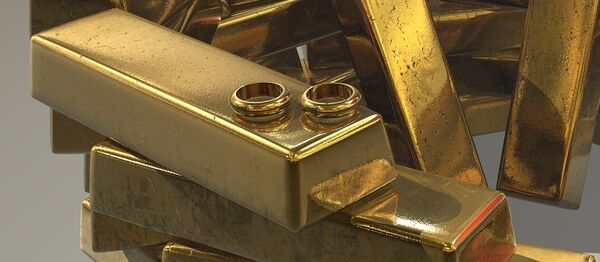 Barras de ouro - Sputnik Brasil