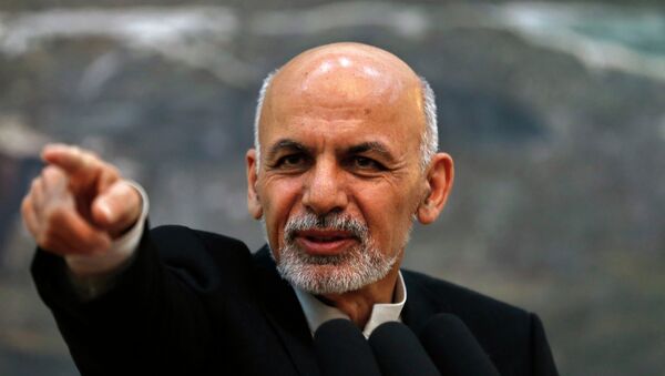 Ashraf Ghani em Cabul - Sputnik Brasil