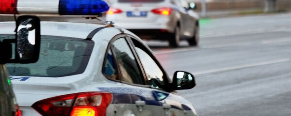 Veículos da polícia russa - Sputnik Brasil