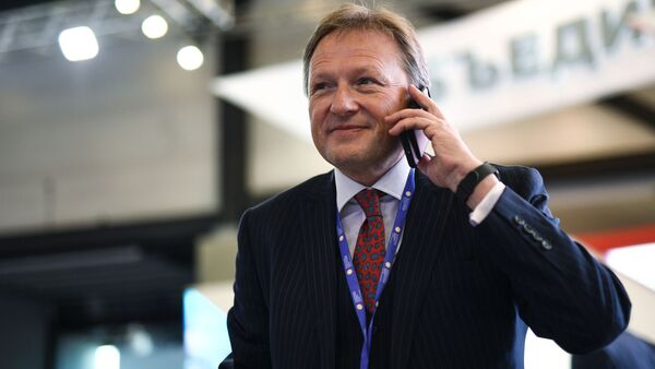 Delegado da Presidência da Rússia para defesa dos direitos dos empresários, Boris Titov, no Fórum Econômico Internacional de São Petersburgo, junho de 2017 - Sputnik Brasil