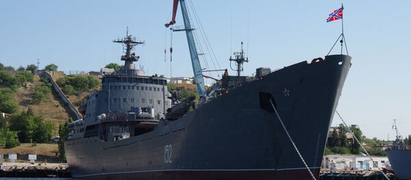 Navio de desembarque de tanques russo Nikolai Filchenkov (imagem referencial) - Sputnik Brasil