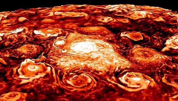 Imagem impressionante de Júpiter tirada pela sonda Juno - Sputnik Brasil