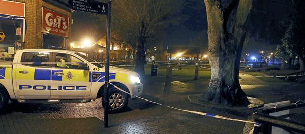 Área interditada pela polícia na cidade inglesa de Salisbury, condado de Wiltshire, onde o ex-espião russo Sergei Skripal foi encontrado com sintomas de envenenamento - Sputnik Brasil