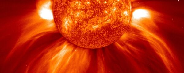 Erupção solar (imagem ilustrativa) - Sputnik Brasil