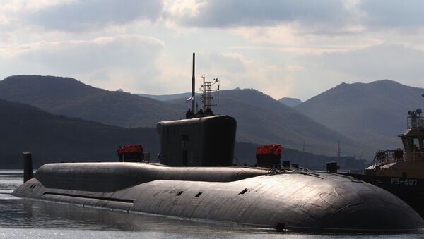 Submarino russo Vladimir Monomakh em Kamchatka (imagem referencial) - Sputnik Brasil