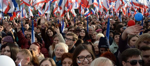 Comício em Sevastopol em honra da reunificação da Crimeia à Rússia - Sputnik Brasil