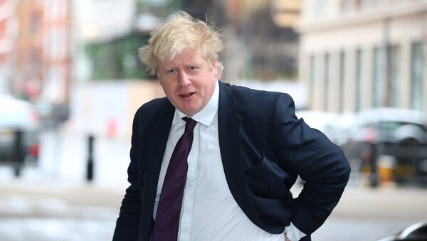 Britain's Foreign Secretary, Boris Johnson, arrives at the BBC to appear on the Andrew Marr Show, in central London, Britain March 18, 2018 - Sputnik Brasil