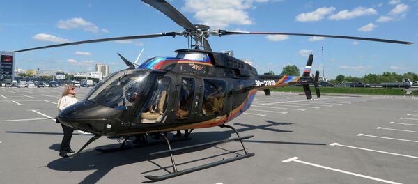 Helicóptero Bell 407 GX chega para a HeliRussia 2015. Fabricante norte-americano Bell Helicopter apresentará o novo modelo. - Sputnik Brasil