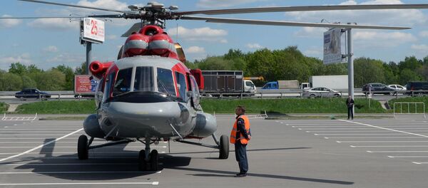 O Mi-171 E (Mi-8 AMT), que chegou a participar da exposição em Moscovo HeliRussia 2015 - Sputnik Brasil