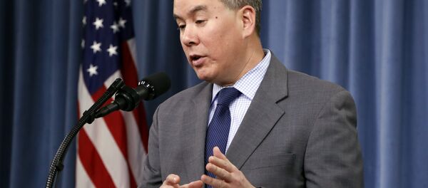 Sub-secretário de Defesa dos EUA, John Rood, fala durante coletiva de imprensa sobre Revisão da Postura Nuclear. Sub-secretário de Defesa dos EUA, John Rood, fala durante coletiva de imprensa sobre Revisão da Postura Nuclear. - Sputnik Brasil