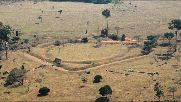 Vestígios encontrados na Amazônia pelos arqueólogos da Universidade de Exeter - Sputnik Brasil