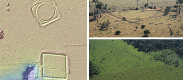 Vestígios encontrados na Amazônia pelos arqueólogos da Universidade de Exeter Vestígios encontrados na Amazônia pelos arqueólogos da Universidade de Exeter - Sputnik Brasil