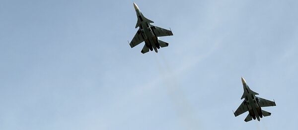 Caças multifuncionais Su-30SM no concurso Aviadarts 2018 - Sputnik Brasil
