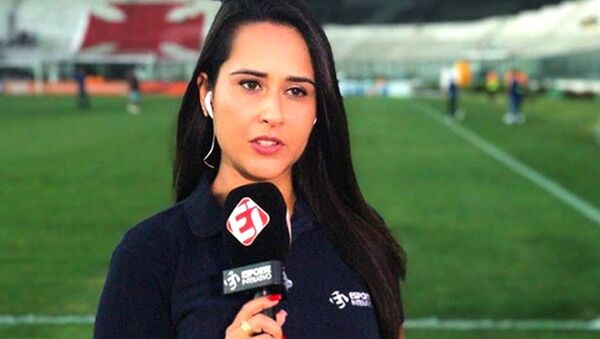 Aline Nastari, jornalista do Esporte Interativo e participante da campanha Deixa Ela Trabalhar - Sputnik Brasil
