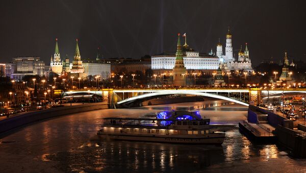 A view of the Moscow Kremlin on the New Year's Eve - Sputnik Brasil