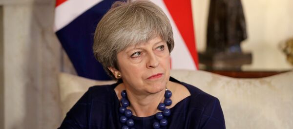 Britain's Prime Minister Theresa May meets Spain's Prime Minister Mariano Rajoy at 10 Downing Street, London, December 5, 2017. - Sputnik Brasil