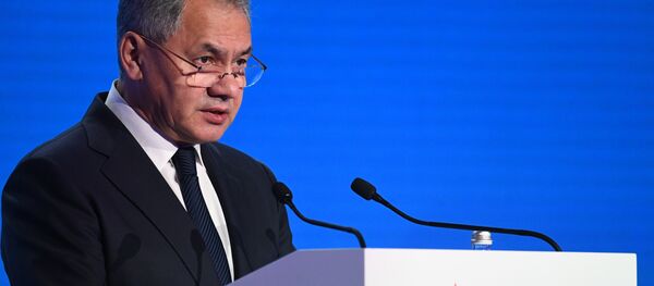 Ministro da Defesa da Rússia, Sergei Shoigu, durante a cerimônia de abertura da VII Conferência de Segurança de Moscou - Sputnik Brasil