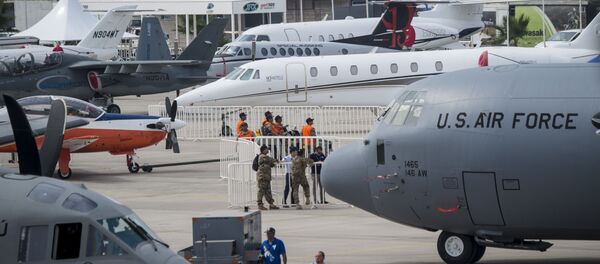 Vista geral da exposição FIDAE em Santiago (foto de arquivo) - Sputnik Brasil
