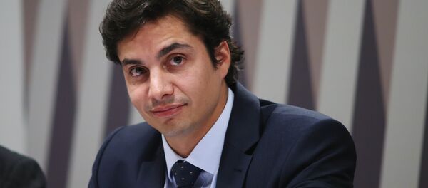 Gustavo Perrella em audiência no Senado sobre o Estatuto do Torcedor, em 2016 - Sputnik Brasil