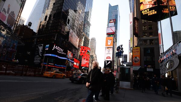 Painéis eletrônicos de publicidade, Nova York, EUA, 3 de novembro de 2014 - Sputnik Brasil