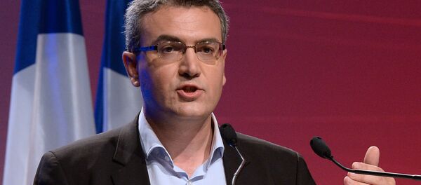 Líder do partido francês Frente Nacional (FN) quando era candidato ao Parlalento Europeu, em 18 de maio de 2014. - Sputnik Brasil