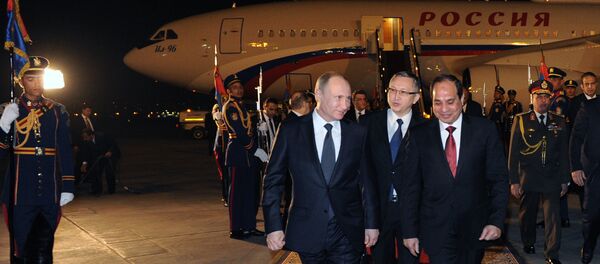 Visita do Presidente Putin ao Egito - Sputnik Brasil