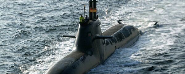 Submarino U31 da Marinha Alemã no mar Báltico, 7 de fevereiro de 2005 - Sputnik Brasil