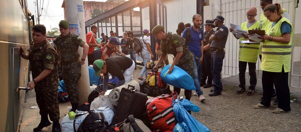 Chegada de refugiados venezuelanos ao Centro Temporário de Acolhimento de São Mateus, zona leste de São Paulo - Sputnik Brasil