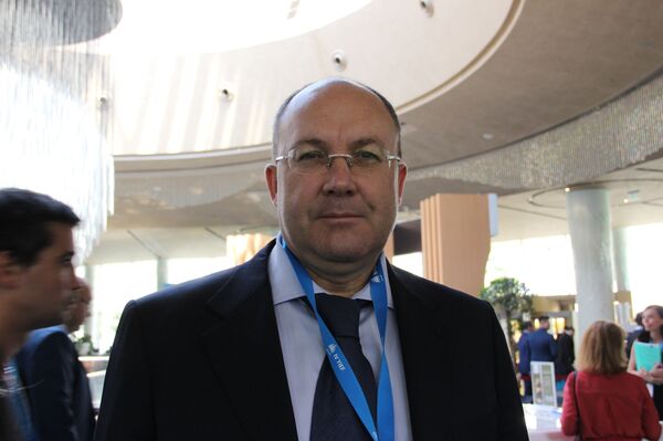 Chefe da Agência Federal de Turismo da Rússia (Rosturizm), Oleg Safonov, no 4º Fórum de Economia Internacional de Yalta - Sputnik Brasil