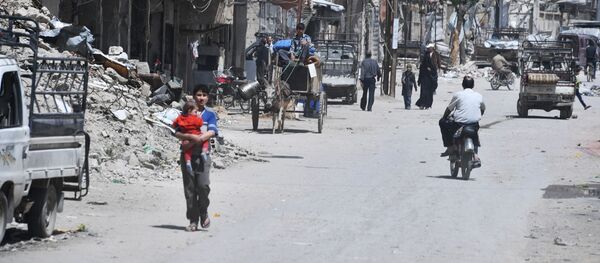 Cidade síria de Douma, nos arredores de Damasco, após ser libertada dos militantes - Sputnik Brasil