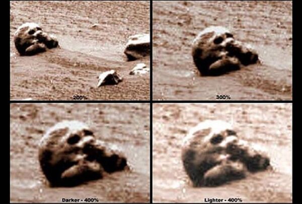 Crânio marciano captado pela NASA - Sputnik Brasil