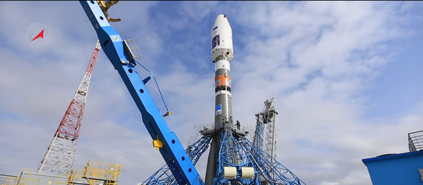 Cosmódromo Vostochny na região de Amur Soyuz-2.1a em preparações de lançamento. - Sputnik Brasil