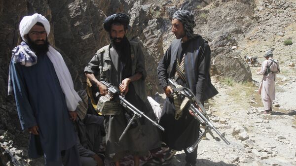 Membros de uma facção dissidente dos combatentes do Talibã durante uma patrulha no distrito de Shindand na província de Herat, Afeganistão (foto de arquivo) - Sputnik Brasil